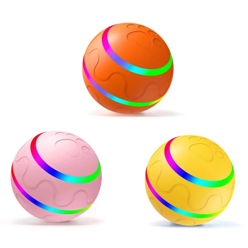 Balle-interactive-intelligente-pour-animaux-de-compagnie-t-l-commande-clignotant-roulant-saut-rotatif-tanche-jouet-5