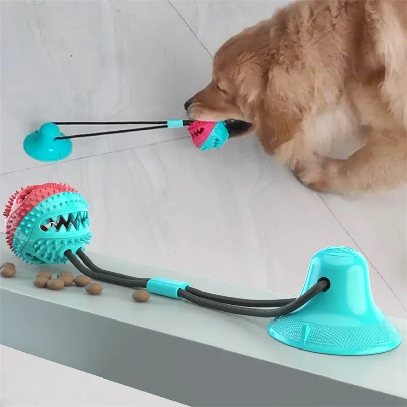 Jouets-interactifs-en-silicone-pour-animaux-de-compagnie-ventouse-jouet-TDPDog-balle-lastique-livres-de-dents