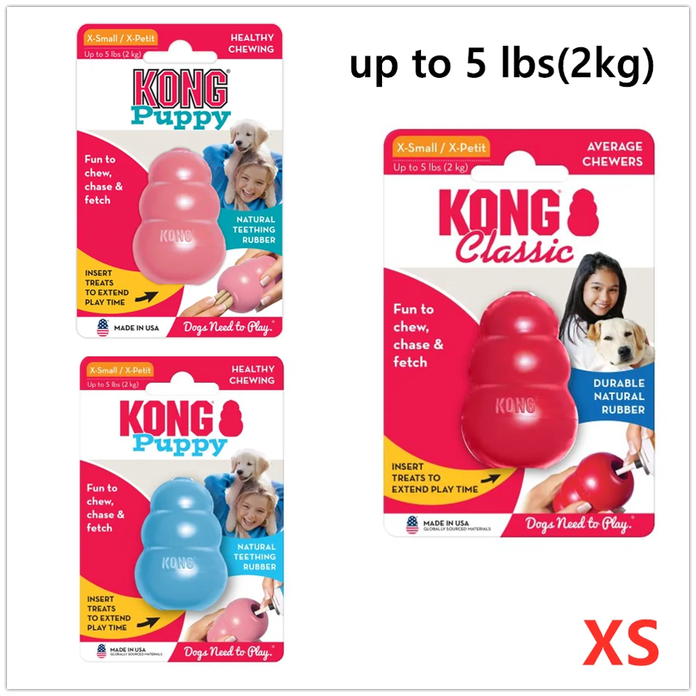 KONG-Jouet-m-cher-classique-pour-chiens-taille-XS-jusqu-5-art-riels-2kg-gourde-en