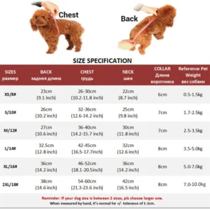 Combinaison de neige réfléchissante pour petit chien mâle ou femelle – photo 2