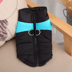 Veste d'hiver coupe-vent pour chien avec anneau de laisse – photo 2