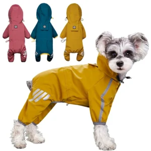 Imperméable intégral réfléchissant pour petit et moyen chien