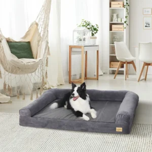 Lit orthopédique pour grand chien avec housse lavable