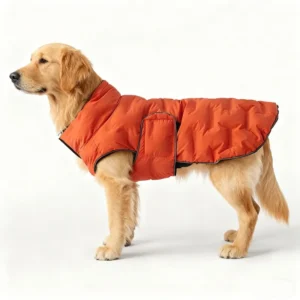 Manteau coupe-vent matelassé pour chien