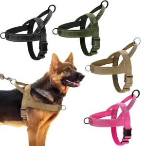 Harnais tactique anti-traction pour grand chien