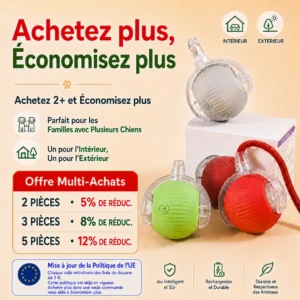 Balle interactive automatique pour chien – photo 2